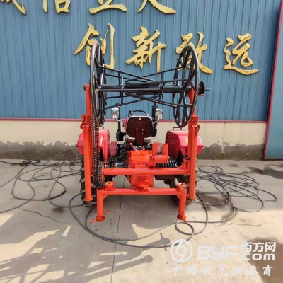 电缆施工设备 加装液压尾架 双卷筒拖拉机绞磨图1