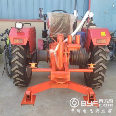拽电缆拖拉机绞磨 四轮牵引绞磨机 电力拉电缆设备图1