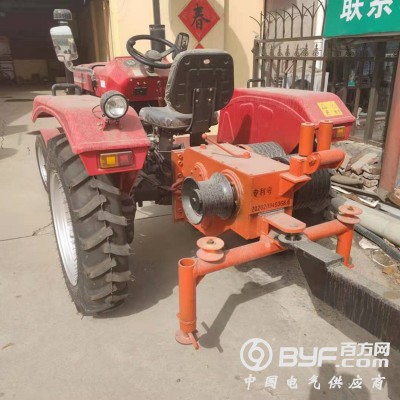 放线拉线柴油 四轮拖拉机牵引机 904 加装四滚筒图1