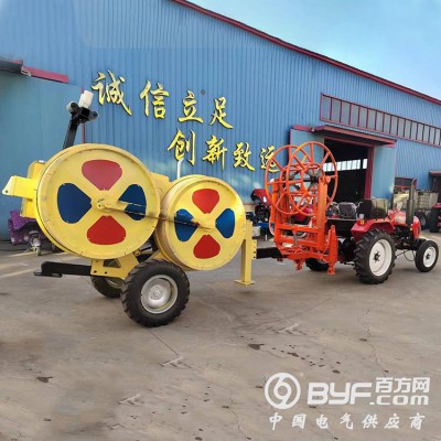 二手四轮拖拉机改装绞磨 线缆施工拉线设备