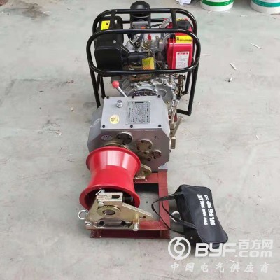 8吨汽油绞磨卷扬机拖电杆牵引机 手拉风冷